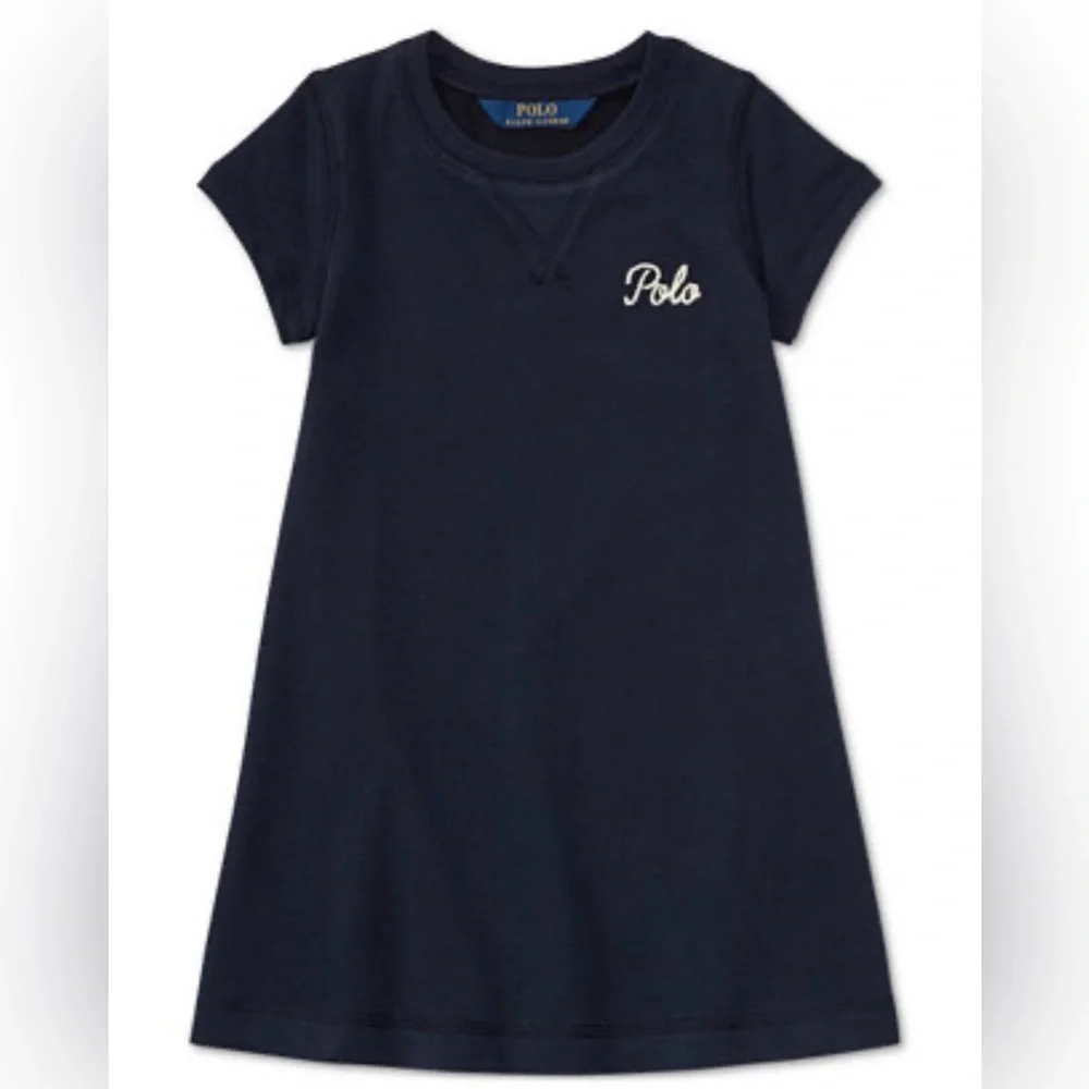 Polo Ralph Lauren French Terry Dress Navy Blue Large